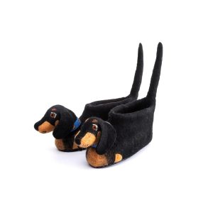 Sew Heart Felt Dotty Dachshund Slippers