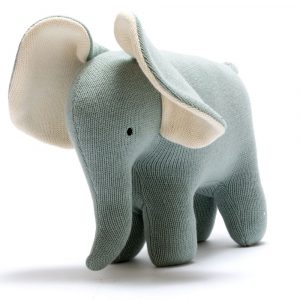 Knitted Elephant Organic Scandi Soft Toy