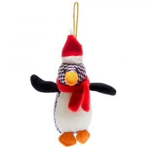Knitted Penguin Christmas Decoration