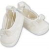 Sarah Louise Baby Girls Ivory Silk Pre-Walkers