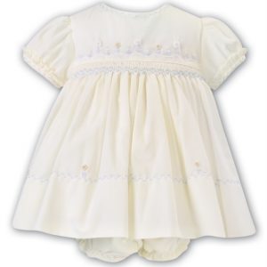 Summer Dress & Pants Embroidered Daisies Lemon Sarah Louise