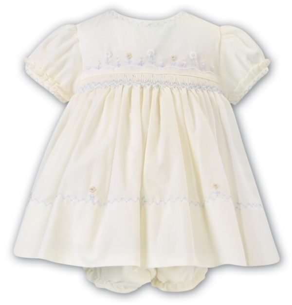 Summer Dress & Pants Embroidered Daisies Lemon Sarah Louise