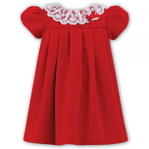 Baby Girls red velvet dress