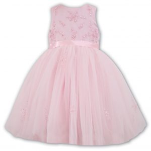 Sarah Louise 070035 Ceremonial Ballerina Length Dress Pink