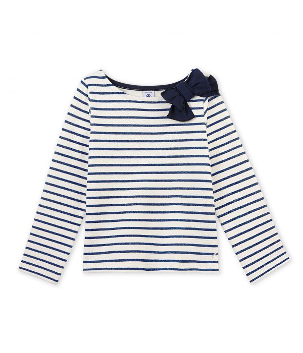 Girls long sleeved sailor shirt Petit Bateau