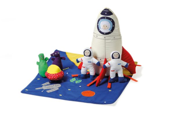 Rocket Ship Soft Toy by Oskar and Ellen