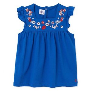 Girls Embroidered Blouse Petit Bateau