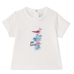 BABY BOYS' SILKSCREEN PRINT T-SHIRT