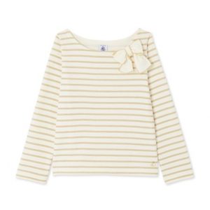 Girl's shiny sailor top Petit Bateau