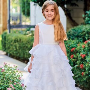 Sarah Louise Occasion Dress with Tiered Layers