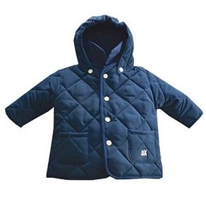 Emile et Rose Baby Boys Hooded Quilted Navy Jacket
