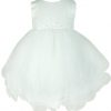 Frazer and James of Knightsbridge Sparkle Dress Ivory