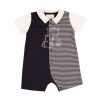 Elton Navy/White Boys Romper