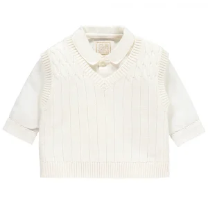 Gulliver Smart Baby Boys Ivory Three Piece Set Emile et Rose