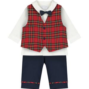 Emile et Rose Campbell Navy Boys Christmas Outfit