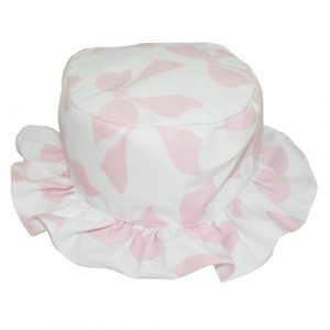 8560 - Girls Hat - White/ Pink
