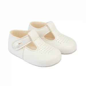 Baypods White leather Pre-Walker Shoes