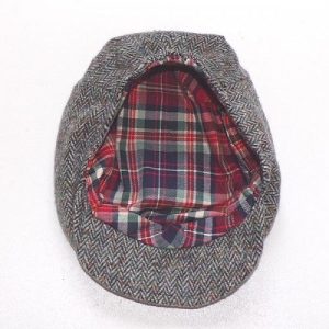 Ruth Lednik Herringbone tweed flat cap