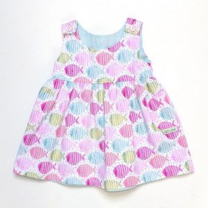 Ruth Lednik Fish Reversible Pinafore Dress