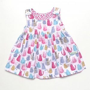 Ruth Lednik Cats and Cherries Reversible Pinafore