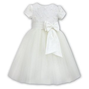 Sarah Louise flower girl dress Ivory 070034