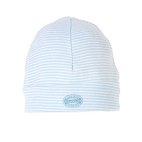 Petit Bateau Milleraies newborn bonnet in fine rib knit