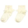 Ivory cotton Christening socks by Country Kids