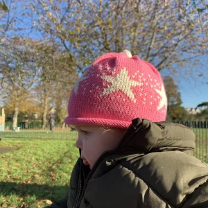 Merry Berries Candy Pink Star Baby Hat