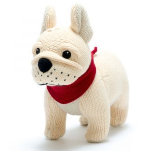 Knitted French Bulldog Soft Toy