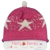 Merry Berries Candy Pink Star Baby Hat