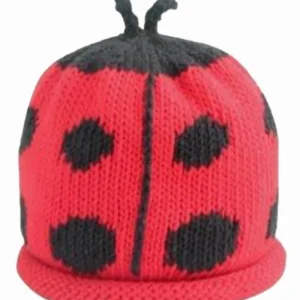 Merry Berries Ladybird knitted baby hat