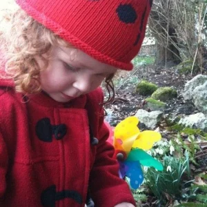 Merry Berries Ladybird knitted baby hat