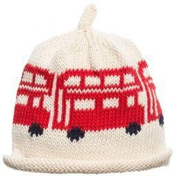 Merry Berries London Bus knitted baby hat