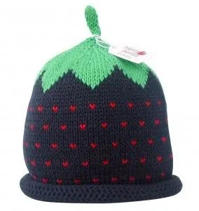 Merry Berries Blackberry knitted baby hat