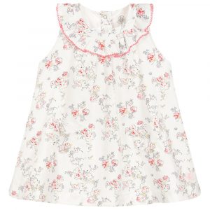 Pink Floral Print Dress