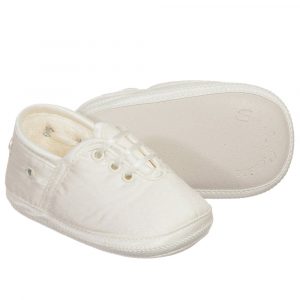 Sarah Louise Baby Ivory Pre-Walker Shoes