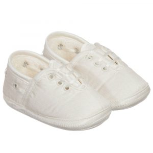 Sarah Louise Baby Ivory Pre-Walker Shoes