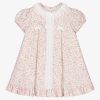 Sarah Louise Girls Floral Cotton Dress