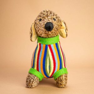 Knitted Sausage Dog Soft Toy by Best Years