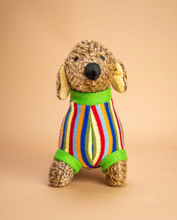 Knitted Sausage Dog Soft Toy by Best Years