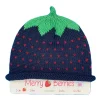 Merry Berries Blackberry knitted baby hat