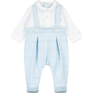 Emile Et Rose Cody 2-in-1 Dungaree Boys Babygrow