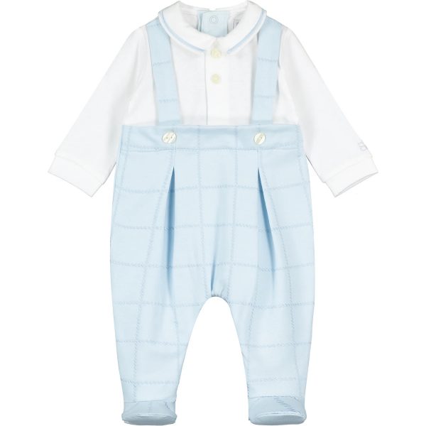 Emile Et Rose Cody 2-in-1 Dungaree Boys Babygrow