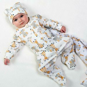 Kite Organic Giraffe and Ele Sleepsuit