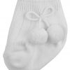 Pex Pom Pom Ankle Socks Ivory