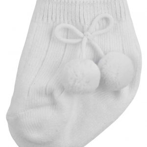 Pex Pom Pom Ankle Socks Ivory