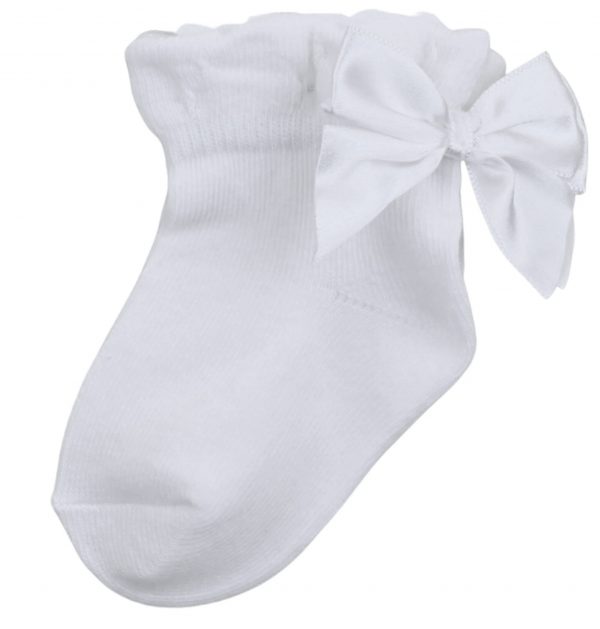 Pex Ribbon Ankle Socks White