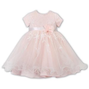 Sarah Louise Ceremonial Ballerina Length Dress 070064 Peach