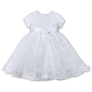 Sarah Louise Ceremonial Ballerina Length Dress 070064 White