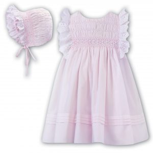 Sarah Louise Pink Dress and Bonnet 012900